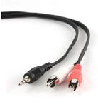 Kabel GEMBIRD CCA-458-5M (2x Cinch M - Mini Jack M; 5m; kolor czarny) w sklepie internetowym Komidom