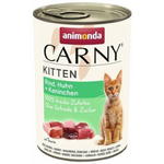 Carny Kitten wołowina, kurczak i królik - mokra karma dla kociąt - 400 g w sklepie internetowym Komidom