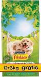 PURINA Friskies Junior z kurczakiem - sucha karma dla szczeniąt - 12+3 kg w sklepie internetowym Komidom