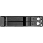 SilverStone SST-FS202B 3,5-calowy dysk HDD/SSD 3,5 cala z możliwością wymiany podczas pracy na 2 dyski twarde/SSD 2,5 cala w sklepie internetowym Komidom