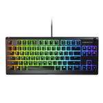 Klawiatura gamingowa SteelSeries Apex 3 Tenkeyless Klawiatura do gier Światło LED RGB Amerykańskie przewodowe przełączniki Whisper-Quiet w sklepie internetowym Komidom