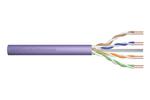 Kabel instalacyjny DIGITUS kat.6, U/UTP, Dca, AWG23/1, LSOH, 305m, fioletowy, karton w sklepie internetowym Komidom