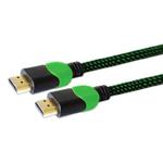 Kabel SAVIO GCL-06 (HDMI M - HDMI M; 3m; kolor czarno-zielony) w sklepie internetowym Komidom