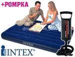 Materac welurowy Classic Full 137 x 191 x 22 cm INTEX 68758 + pompka 68612 w sklepie internetowym Dmuchane.pl