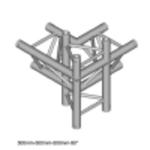 DuraTruss DT 33/2-C44-LUD 50cm element konstrukcji aluminiowej - narożnik 4-drożny w sklepie internetowym Muzyczny.pl