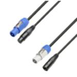 Adam Hall Cables 8101 PSDT 0150 - Wejście Power Twist i XLR żeńskie na wyjście Power Twist i XLR męskie 1.5 m w sklepie internetowym Muzyczny.pl