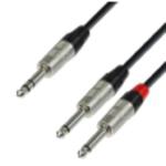 Adam Hall Cables K4 YVPP 0300 - Kabel audio REAN jack stereo 6,3 mm - 2 x jack mono 6,3 mm, 3 m w sklepie internetowym Muzyczny.pl
