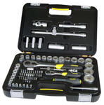 STANLEY zestaw kluczy nasadowych 1/4", 1/2" z grzechotką 77PC 1-94-669 w sklepie internetowym Toptools