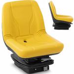 Emaga Siedzenie fotel uniwersalny do ciągnika traktorka kosiarki 47 x 38 cm - żółty w sklepie internetowym emaga.pl