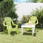 Emaga Krzesła ogrodowe dla dzieci, 2 szt, zielone, 37x34x44 cm, PP w sklepie internetowym emaga.pl