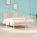 Emaga Rama łóżka, lite drewno sosnowe, 135x190 cm, podwójna w sklepie internetowym emaga.pl