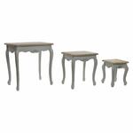 Emaga Zestaw 3 stołów DKD Home Decor Drewno Biały (60 x 40 x 61 cm) (3 pcs) w sklepie internetowym emaga.pl