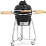 Emaga Grill ceramiczny węglowy Kamado z termometrem na kółkach śr. 32.5 cm w sklepie internetowym emaga.pl