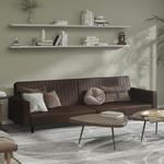 Emaga 2-osobowa sofa, brązowa, sztuczna skóra w sklepie internetowym emaga.pl