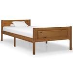 Emaga Rama łóżka z litego drewna sosnowego, miodowy brąz, 100x200 cm w sklepie internetowym emaga.pl