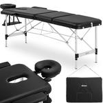 Emaga Stół łóżko do masażu przenośne składane Bordeux Black do 180 kg czarne w sklepie internetowym emaga.pl