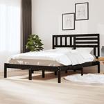 Emaga Rama łóżka, czarna, lite drewno sosnowe, 120 x 200 cm w sklepie internetowym emaga.pl