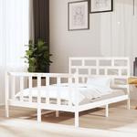 Emaga Rama łóżka, biała, lite drewno sosnowe, 135x190 cm, dwuosobowa w sklepie internetowym emaga.pl