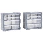 Emaga Organizery z 12 szufladkami, 2 szt, 26,5x16x26 cm w sklepie internetowym emaga.pl