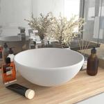 Emaga Okrągła umywalka łazienkowa, matowa biel, 32,5x14 cm, ceramika w sklepie internetowym emaga.pl