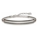 Emaga Bransoletka Unisex Thomas Sabo LBA0009-643-11 Srebrzysty Czarny 19 cm 15-18 cm - 15-18 cm w sklepie internetowym emaga.pl