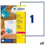 Emaga Etykiety do Drukarki Avery L4610 Biały 25 Kartki 199,6 x 289,1 mm (5 Sztuk) w sklepie internetowym emaga.pl