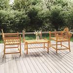 Emaga Krzesła ogrodowe, 2 szt., 91x62x94 cm, drewno tekowe w sklepie internetowym emaga.pl