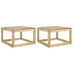 Emaga Ogrodowe stoliki z palet, 2 szt., 60x60x36,5 cm, drewno sosnowe w sklepie internetowym emaga.pl