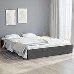 Emaga Rama łóżka, szara, lite drewno, 120x190 cm, podwójna w sklepie internetowym emaga.pl