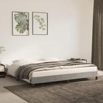 Emaga Rama łóżka, jasnoszara, 200 x 200 cm, tapicerowana aksamitem w sklepie internetowym emaga.pl