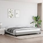Emaga Rama łóżka, jasnoszara, 200 x 200 cm, tapicerowana tkaniną w sklepie internetowym emaga.pl
