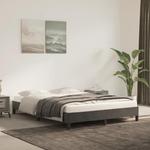 Emaga Rama łóżka, ciemnoszara, 140x200 cm, tapicerowana aksamitem w sklepie internetowym emaga.pl