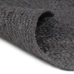 Emaga Ręcznie robiony dywan z juty, okrągły, 240 cm, ciemnoszary w sklepie internetowym emaga.pl