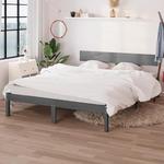 Emaga Rama łóżka, szara, lite drewno sosnowe, 120x190 cm, podwójna w sklepie internetowym emaga.pl