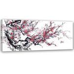 Emaga Obraz na płótnie, Japońskie kwiaty wiśni - 90x30 w sklepie internetowym emaga.pl