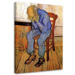 Emaga Obraz na płótnie, Stary człowiek w smutku - V. van Gogh reprodukcja - 70x100 w sklepie internetowym emaga.pl