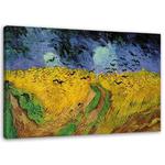 Emaga Obraz, Pole pszenicy z krukami - V. van Gogh reprodukcja - 120x80 w sklepie internetowym emaga.pl