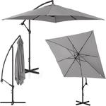 Emaga Parasol ogrodowy na wysięgniku kwadratowy 250 x 250 cm ciemnoszary w sklepie internetowym emaga.pl