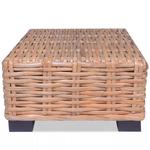 Emaga Stolik kawowy, naturalny rattan, 45 x 45 x 30 cm w sklepie internetowym emaga.pl