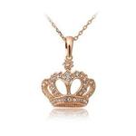 Piękny naszyjnik Swarovski kryształ korona (złoty) w sklepie internetowym Fantaste