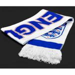 Ładny szal sportowy z herbem reprezentacji piłkarskiej Anglii ( biało niebieski) w sklepie internetowym Fantaste