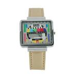 Stylowy elektroniczny zegarek na rękę TV Set (żółty) w sklepie internetowym Fantaste