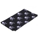 Wielofunkcyjny szalik - chusta bandana na głowę w czaszki (czarny) w sklepie internetowym Fantaste