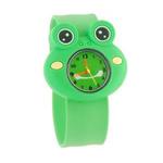 Słodki zegarek dziecięcy kwarcowy żabka (zielony) w sklepie internetowym Fantaste