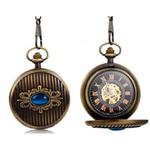 Zegarek kieszonkowy na łańcuszku styl vintage antyczny brąz w sklepie internetowym Fantaste