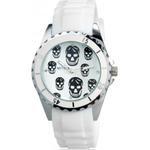 Zegarek kwarcowy UNISEX czaszki biały w sklepie internetowym Fantaste