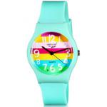 Ciekawy kolorowy tęczowy zegarek na rękę kwarcowy (niebieski) w sklepie internetowym Fantaste