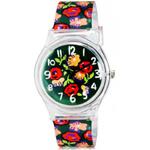 Ciekawy kolorowy zegarek na rękę kwarcowy w kwiaty w sklepie internetowym Fantaste