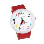 Modny kolorowy zegarek na rękę kredki stylowy (czerwony) w sklepie internetowym Fantaste