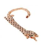 Piękna bransoletka leopard z kryształkami Swarovskiego (kolor złoty) w sklepie internetowym Fantaste